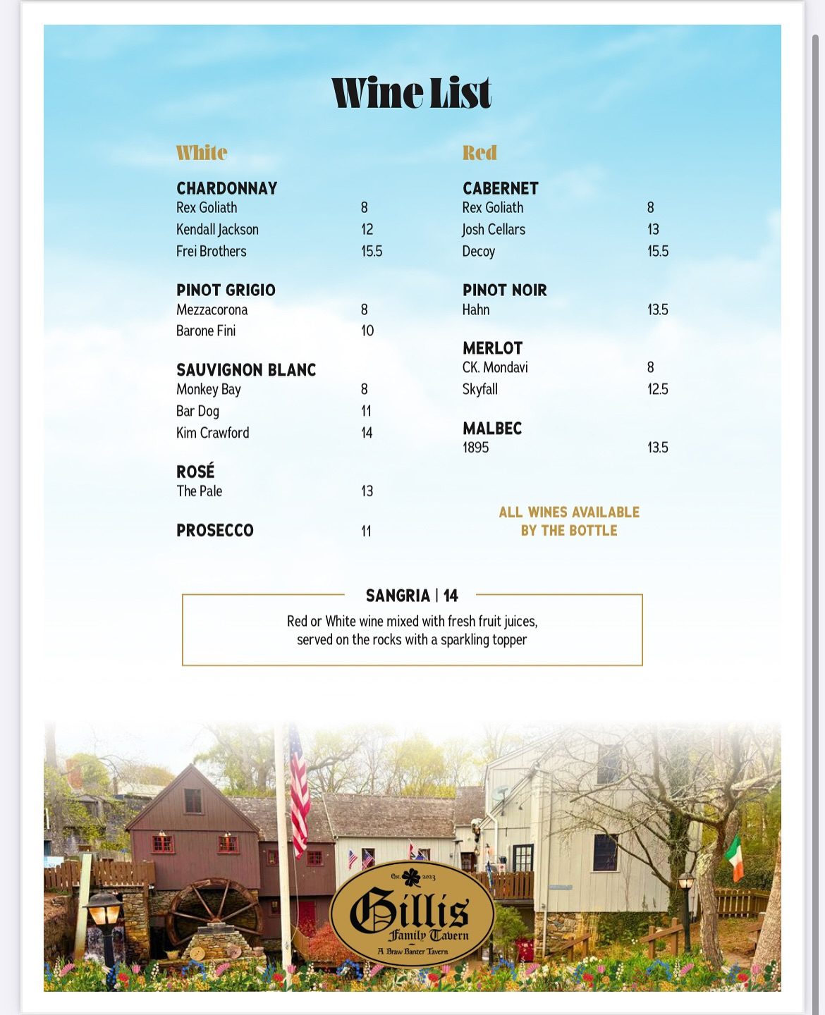 Wine List